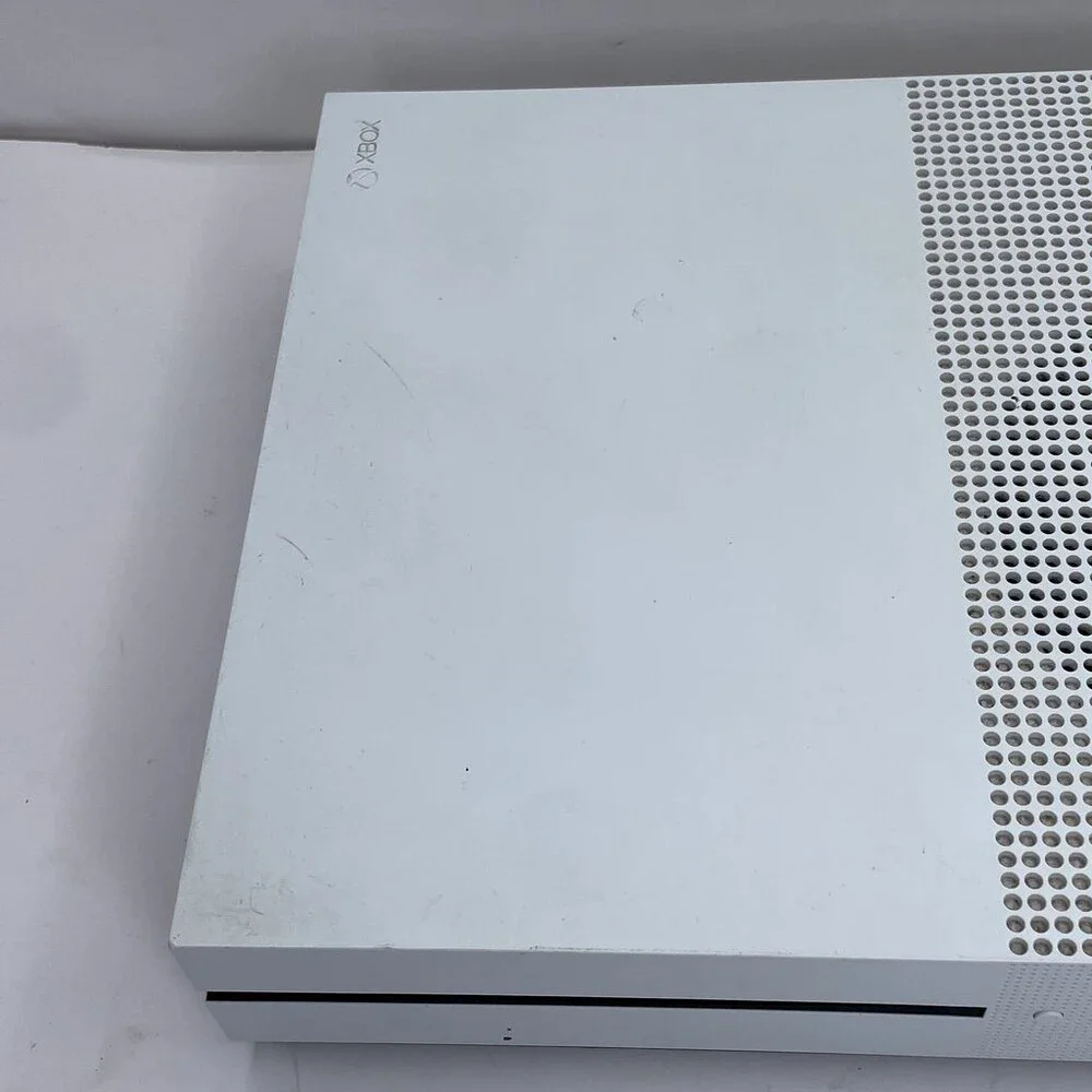 White Microsoft Xbox One S 1681 1TB Home Gaming System Console Only
